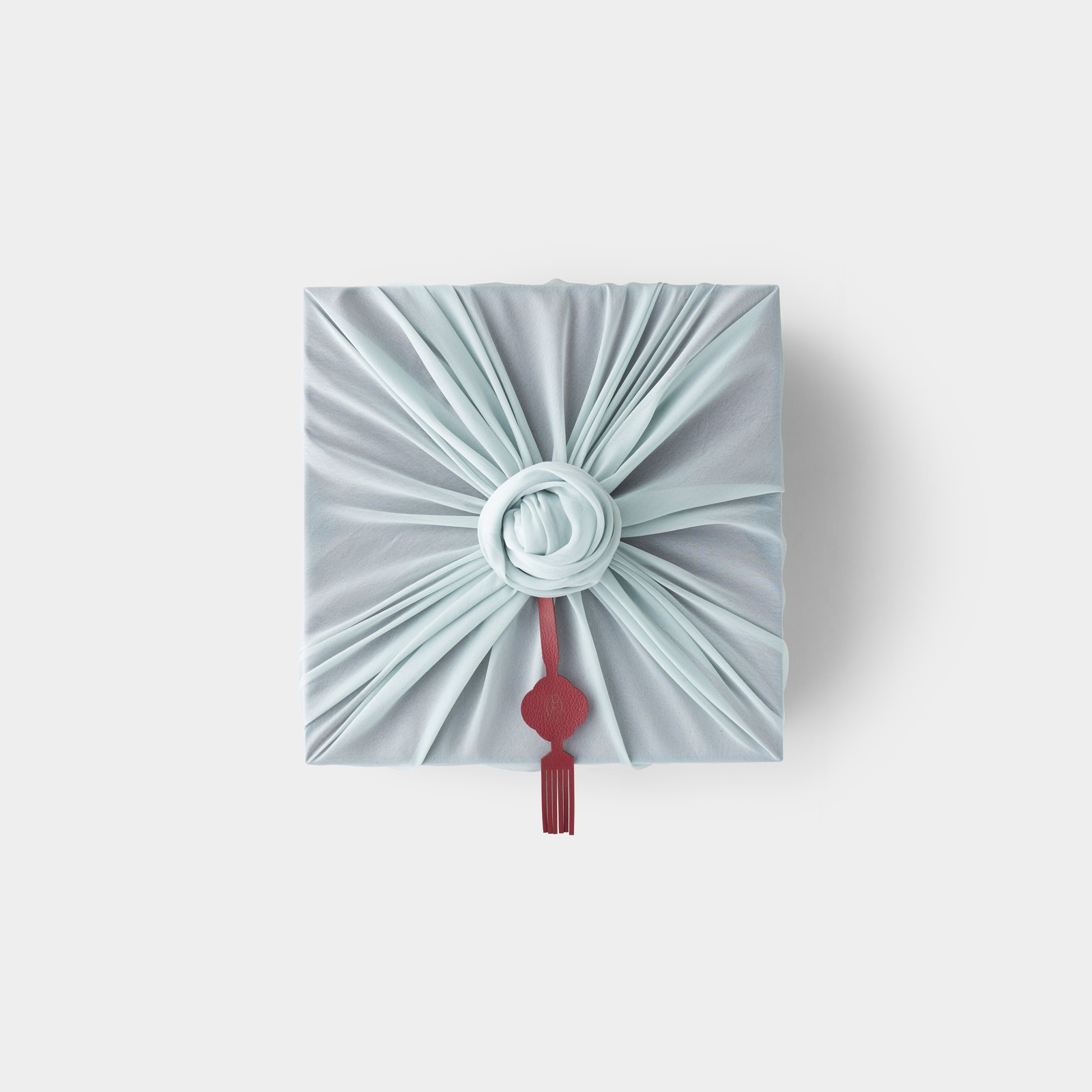 Furoshiki wrapped gift box
